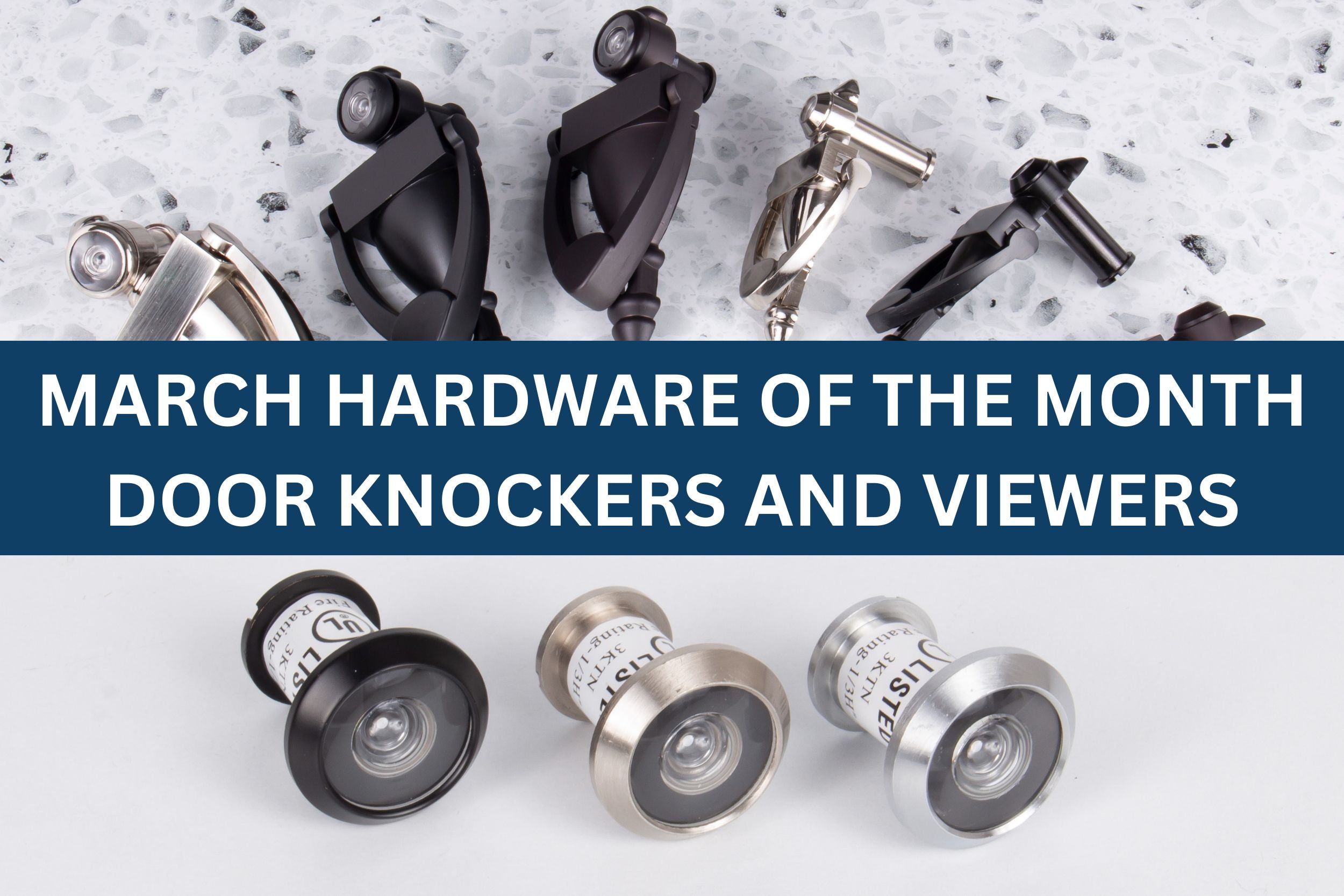 March Hardware of the Month: Stone Harbor Hardware Door Knockers and Viewers