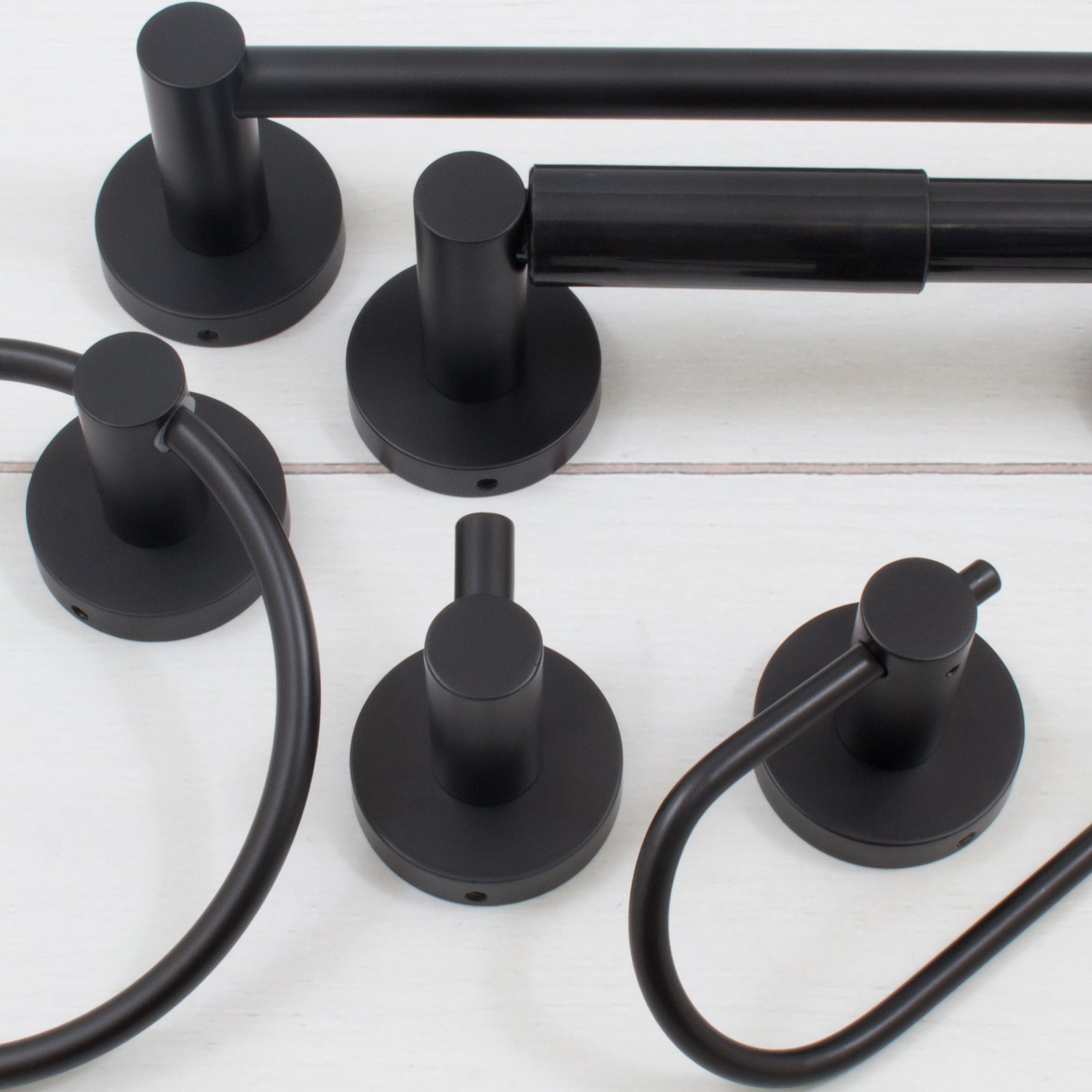 Dress up Your Bathroom with new Matte Black Vienna and Zurich Bath Hardware