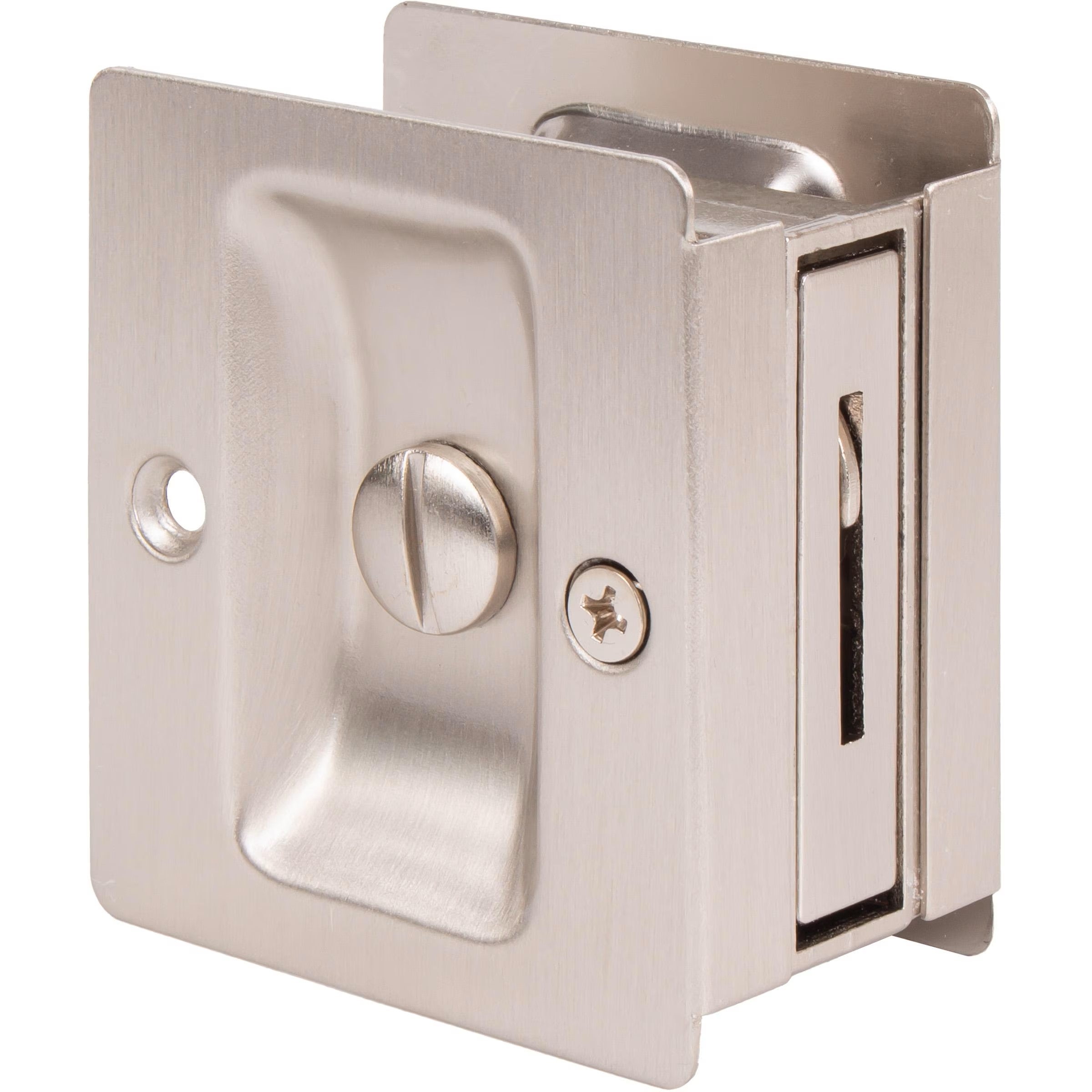 Premium Square Pocket Door Lock, Privacy/Bed/Bath Latch